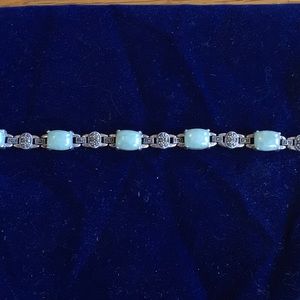 Beautiful Jade and marcasite Bracelet